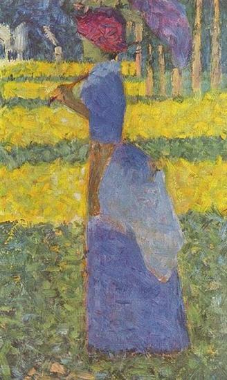 Frau mit Sonnenschirm, Georges Seurat